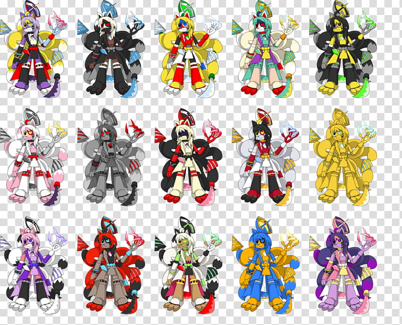 Christmas Decoration, Guilty Gear Xrd, Elphelt Valentine, Palette, Ramlethal Valentine, Color, Millia Rage, Color Scheme transparent background PNG clipart