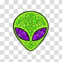 , green and purple alien head illustration transparent background PNG clipart