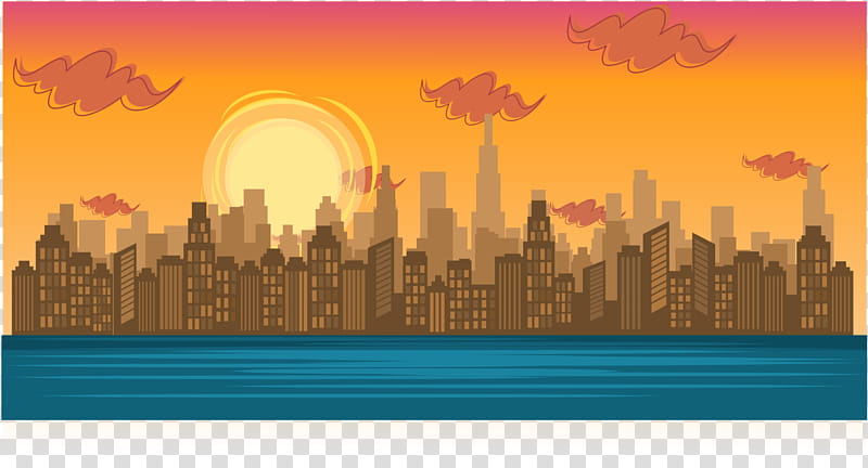 Total Drama BG Big City in Sunset transparent background PNG clipart
