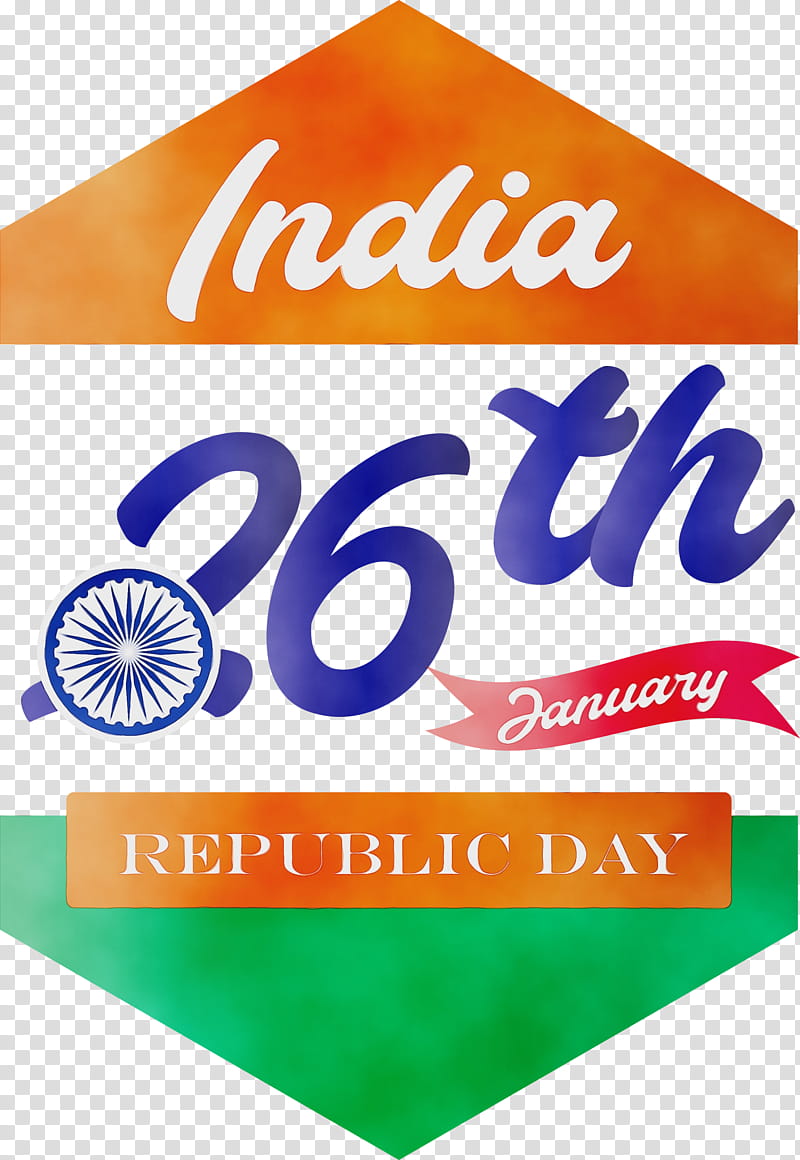 logo, India Republic Day, 26 January, Happy India Republic Day, Watercolor, Paint, Wet Ink transparent background PNG clipart