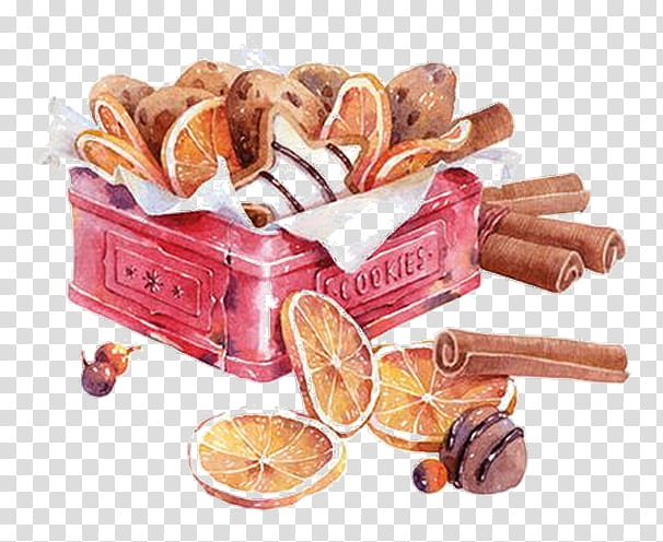 Junk Food, Watercolor Painting, Drawing, Wash, Christmas Day, Creative Work, Cinnamon Stick, Cuisine transparent background PNG clipart