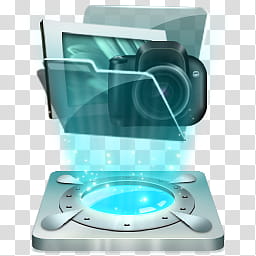 Hologram Dock icons v  , My , white and black electric appliance transparent background PNG clipart