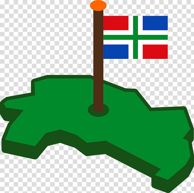 Flag, Groningen, Flag Of Groningen, Provinces Of The Netherlands, Bandera De Groningen, Map, Gronings Dialect, Green transparent background PNG clipart