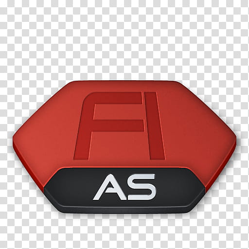 Senary System, red and black F AS icon transparent background PNG clipart