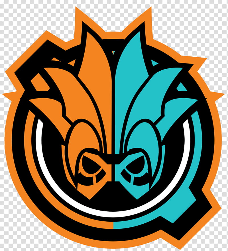Gashat Mighty Brothers XX Logo, teal and orange logo transparent background PNG clipart