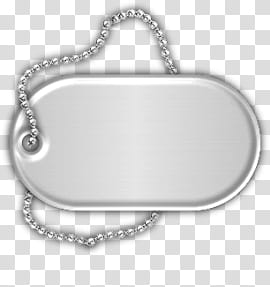 Army Wife Digital Scrap Kit, gray dogtag transparent background PNG clipart