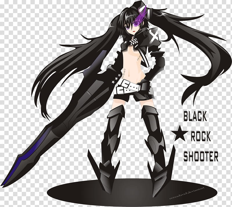 _Black Rock Shter_, black armored female character illustration transparent background PNG clipart