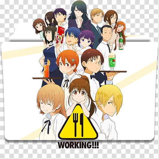 Anime Icon , Working!!! v, Working anime folder icon transparent background PNG clipart