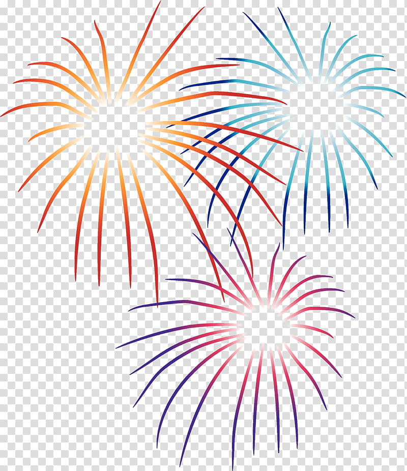 new years eve fireworks clipart with transparent