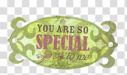 , You Are So Special to me transparent background PNG clipart