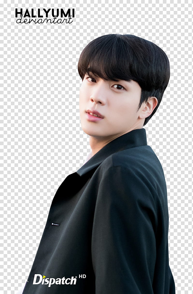 Jin BTS TH ANNIVERSARY, man wearing black blazer transparent background PNG clipart