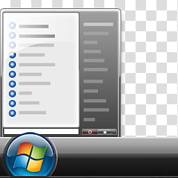 Vista RTM WOW Icon , Start Menu, Windows bullet transparent background PNG clipart