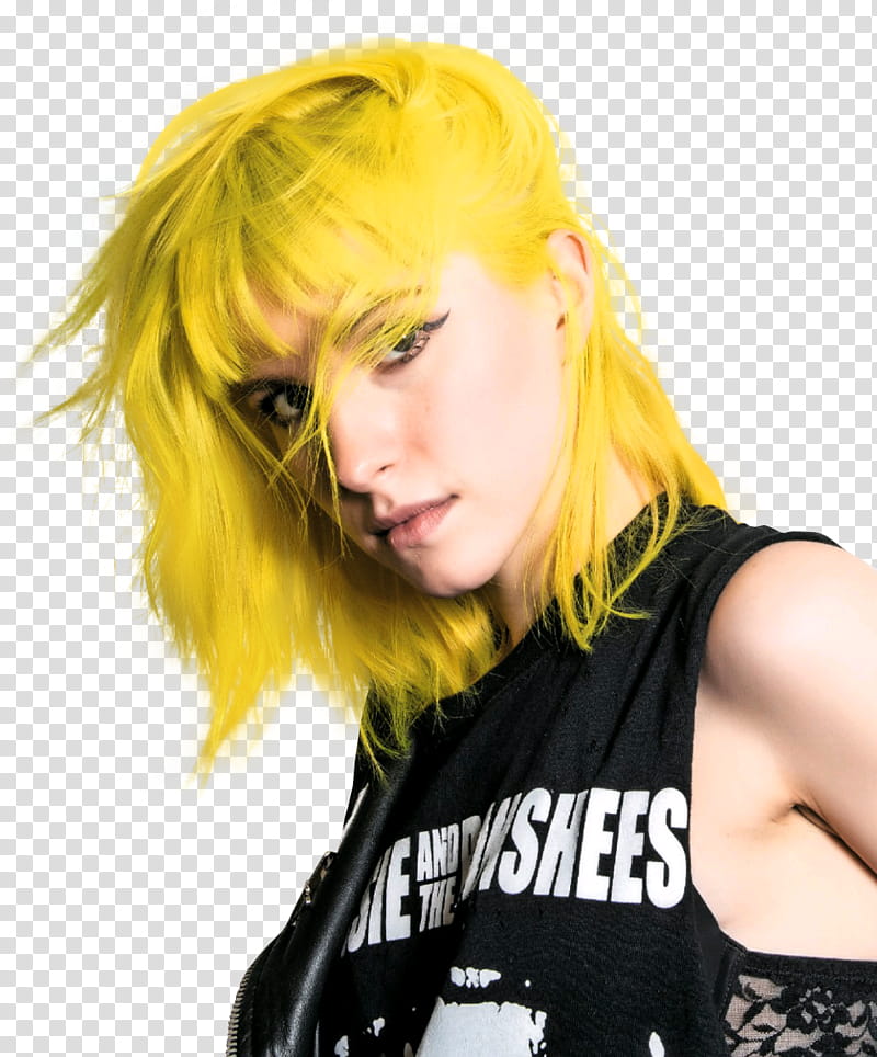 Hayley Williams, black tank top transparent background PNG clipart