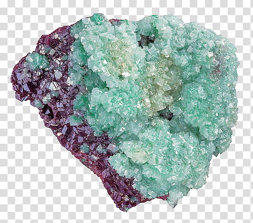 Crystal s, green and purple geode stone transparent background PNG clipart