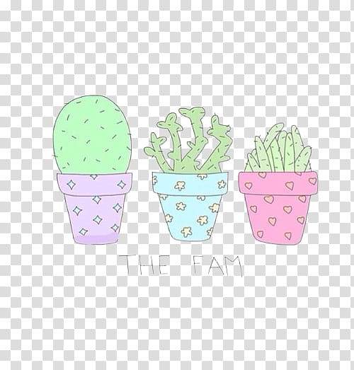 overlays, three cacti plants art transparent background PNG clipart
