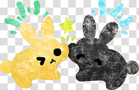 The icons of pretty rabbits, easter-icon- transparent background PNG clipart