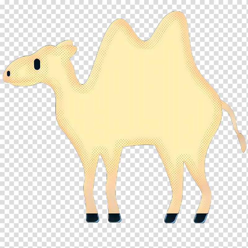 pop art retro vintage, Camel, Goat, Snout, Animal, Camelid, Animal Figure, Yellow transparent background PNG clipart