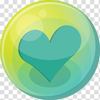 Heart Bubble Icons, blue, green and yellow heart icon transparent background PNG clipart