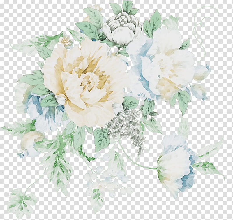 Floral design, Watercolor, Paint, Wet Ink, Cabbage Rose, Flower, Cut Flowers, Flower Bouquet transparent background PNG clipart