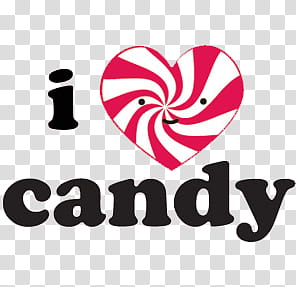 lovely s, i heart candy text transparent background PNG clipart