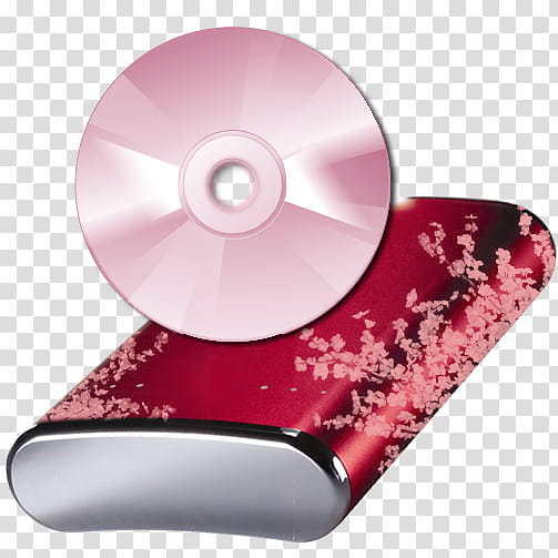 Sakura OS Icons, cd rom, pink CD transparent background PNG clipart