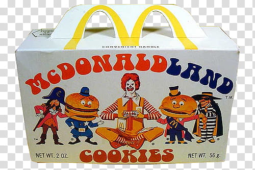 McDonaldland Cookies box transparent background PNG clipart