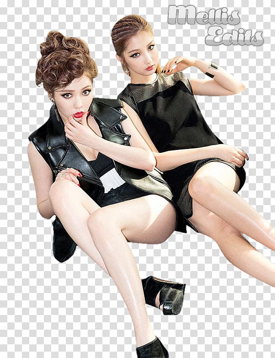 HYUNA and JIHYUN transparent background PNG clipart