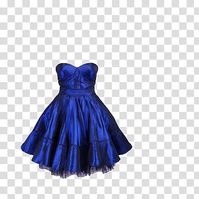 Dresses RAR, blue satin strapless dress transparent background PNG clipart