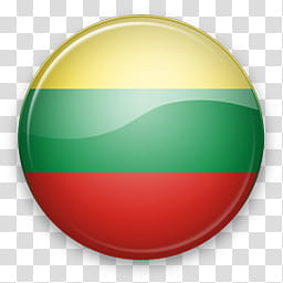 Europe Win, Lithuania, round green and yellow plastic container transparent background PNG clipart