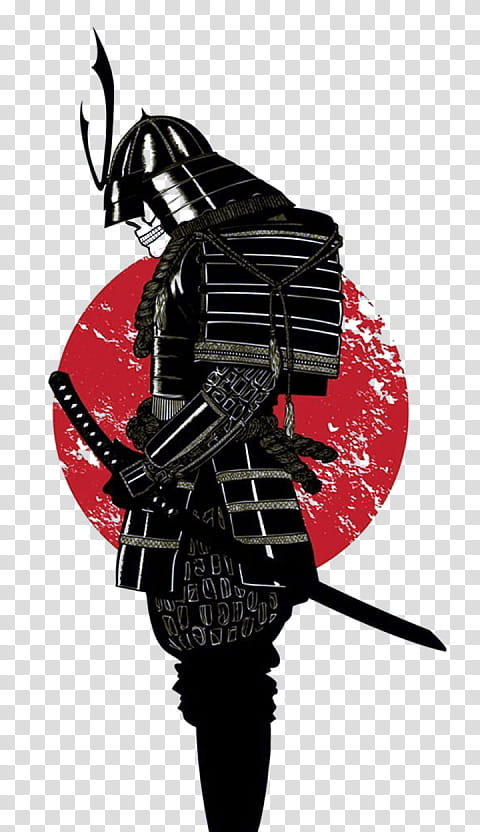 Ninja, Japan, Samurai, Japanese Armour, Bushido, Japanese Art, Drawing, Wall Decal, Poster, Warrior transparent background PNG clipart