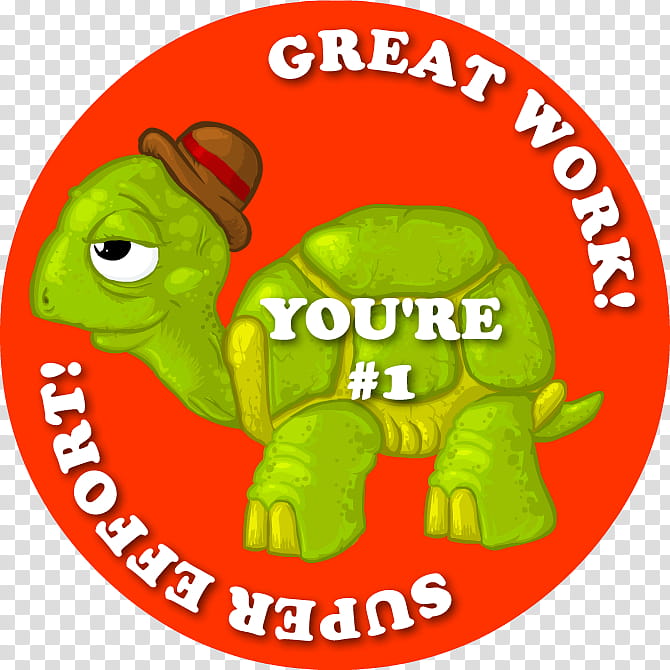 Encouraging Turtle Sticker, green turtle illustration transparent background PNG clipart