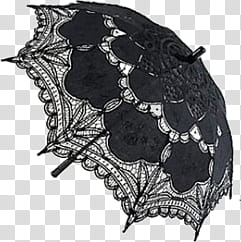 BLACK LACE, black umbrella transparent background PNG clipart