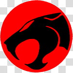 Thundercats, black and red panther logo transparent background PNG clipart