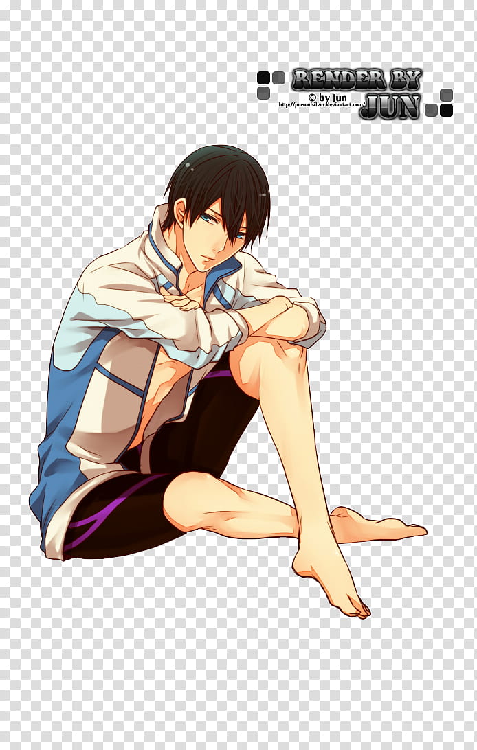 Haruka Nanase RENDER transparent background PNG clipart