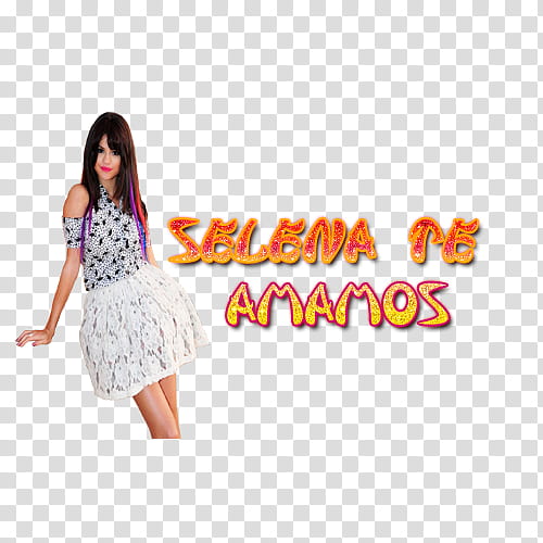 Texto de Selena Gomez te amamos transparent background PNG clipart