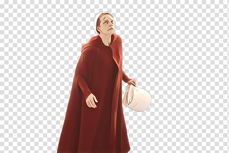 Outerwear Clothing, Handmaids Tale, Shoulder, Sleeve, Dress, Costume, Maroon, Red transparent background PNG clipart