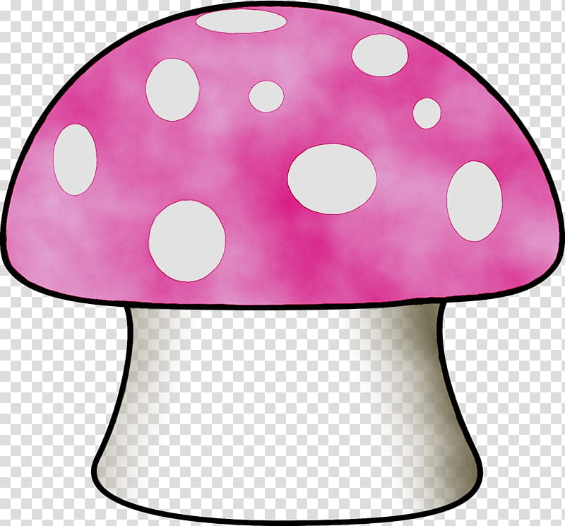 Mushroom, Fungus, Fly Agaric, Common Mushroom, Psilocybin Mushroom, Silhouette, Pink, Polka Dot transparent background PNG clipart