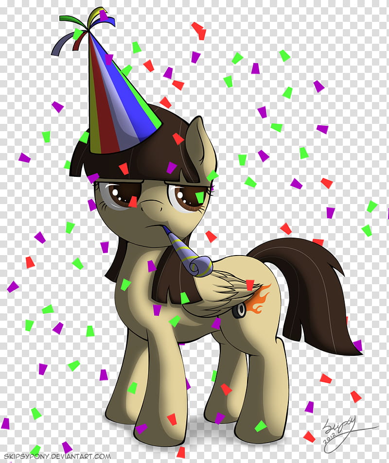 Happy Birthday Sibsy, brown pony from My Little Pony transparent background PNG clipart