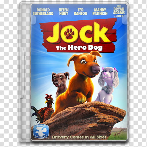 Movie Icon , Jock, Jock The Hero Dog DVD case transparent background PNG clipart