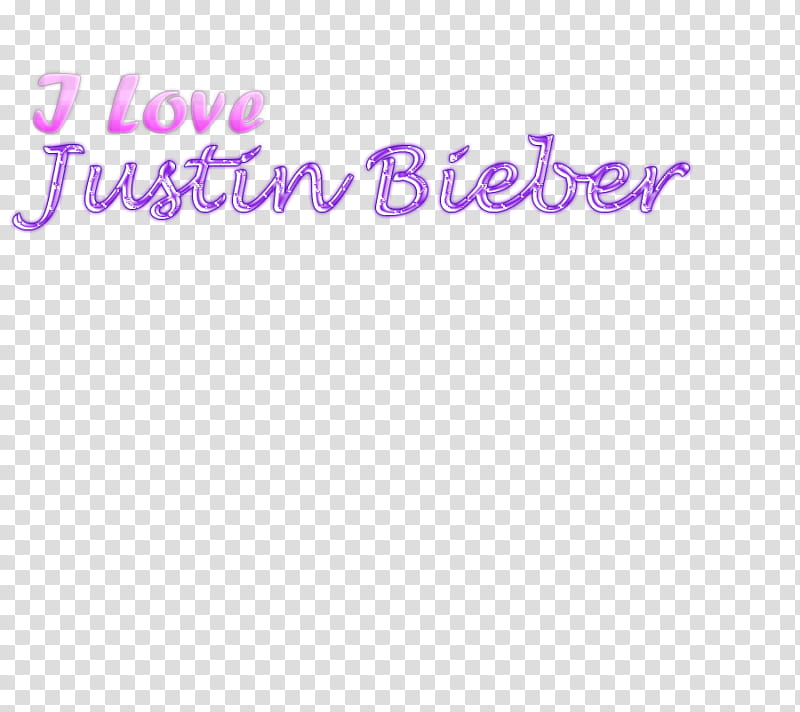 Texto I Love Justin Bieber transparent background PNG clipart