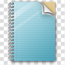 Windows Word Processing Dock, blue ruled paper transparent background PNG clipart