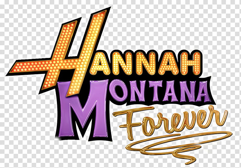 Hannah Montana Logo, Hannah Montana Forever text illustration transparent background PNG clipart
