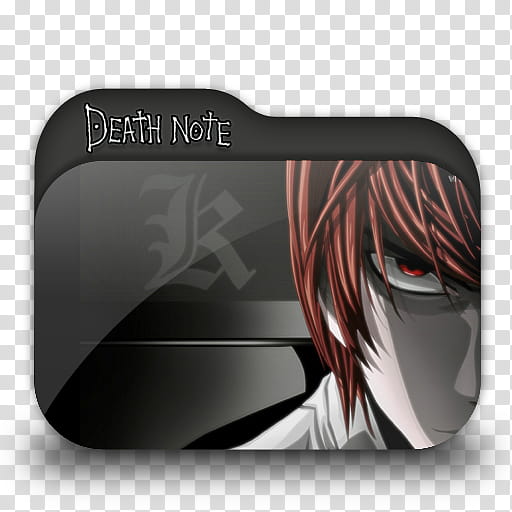 Deathnote Anime Folder Icon, Death Note file icon transparent background PNG clipart