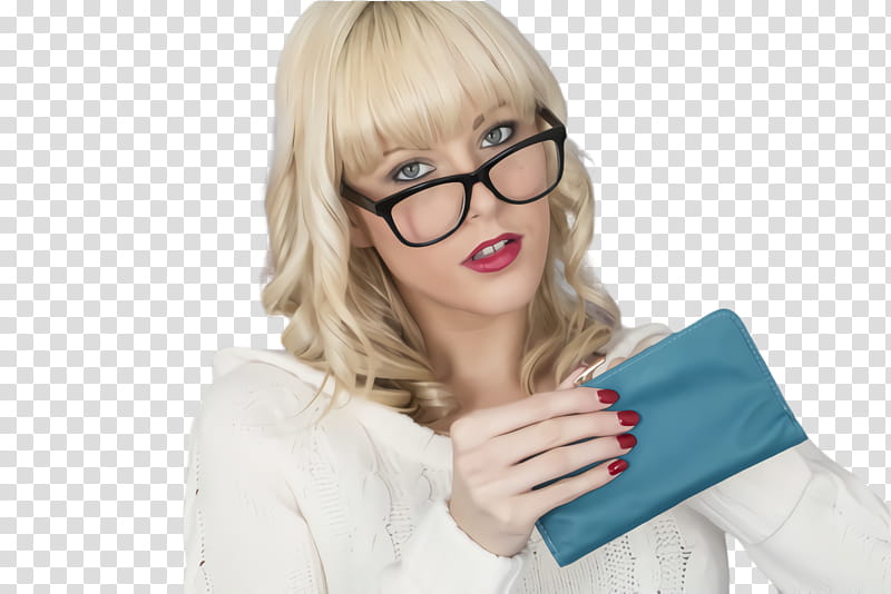 Glasses, Eyewear, Hair, Blond, Skin, Beauty, Hairstyle, Lip transparent background PNG clipart