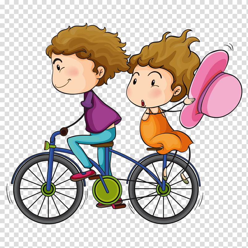 Artwork Frame, Bicycle, Tandem Bicycle, Drawing, Child, Bicycle Accessory, Sports Equipment, Male transparent background PNG clipart