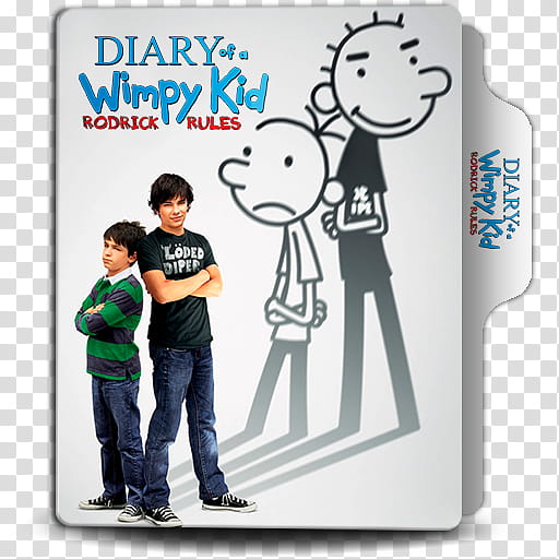 Diary of a Wimpy Kid Collection Folder Icon, Diary of a Wimpy Kid Rodrick Rules transparent background PNG clipart