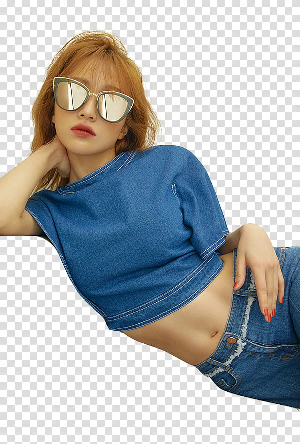 side lying woman wearing blue crop top transparent background PNG clipart