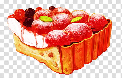 No  Food, close-up of cherry pie transparent background PNG clipart
