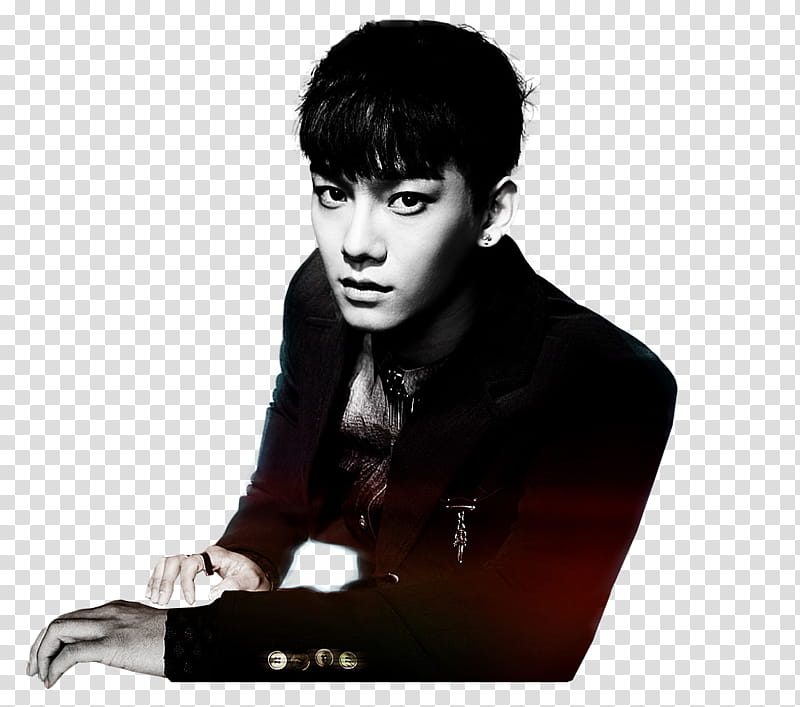 EXO Overdose, man wearing black blazer transparent background PNG clipart