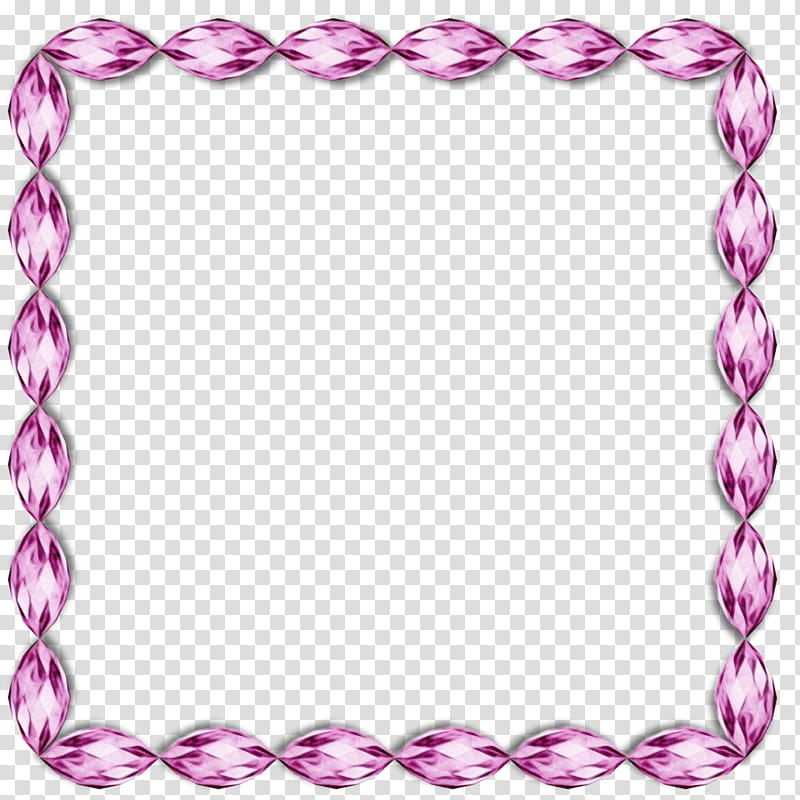 Background Pink Frame, Bracelet, Jewellery, Necklace, Chain, Amethyst, Frames, Body Jewellery transparent background PNG clipart